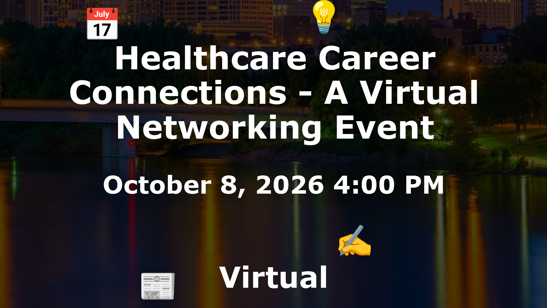 Healthcare Career Connections - A Virtual Networking Event event image